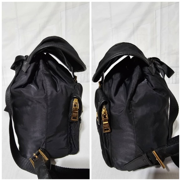 Prada Black Backpack with Gold Accents - Picture 13 of 13